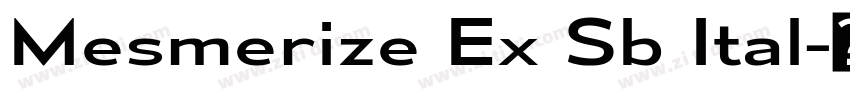 Mesmerize Ex Sb Ital字体转换